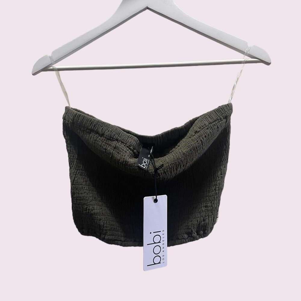 Bobi Los Angeles Sage Green Tube Top